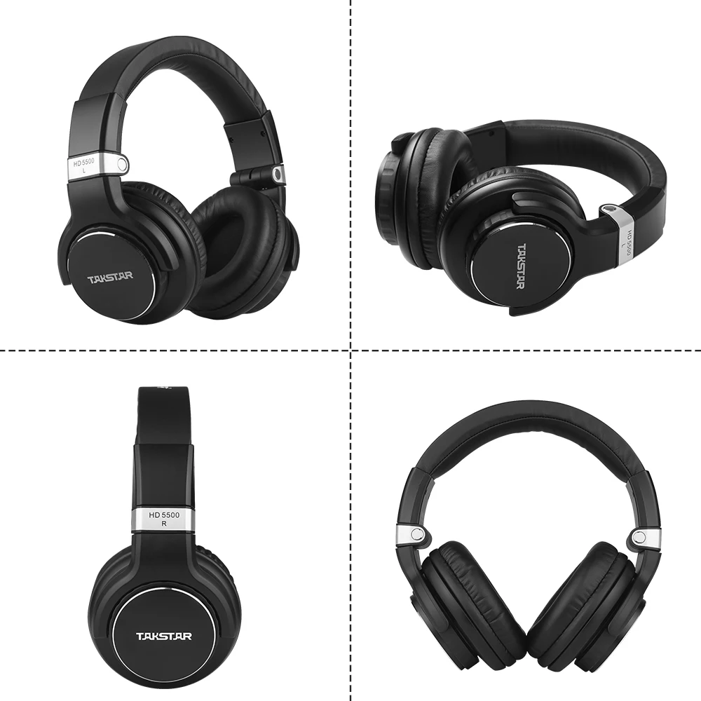 TAKSTAR HD 5500 наушники Профессиональная Студия DJ наушники Проводная гарнитура для мониторинга записи с сумкой для хранения