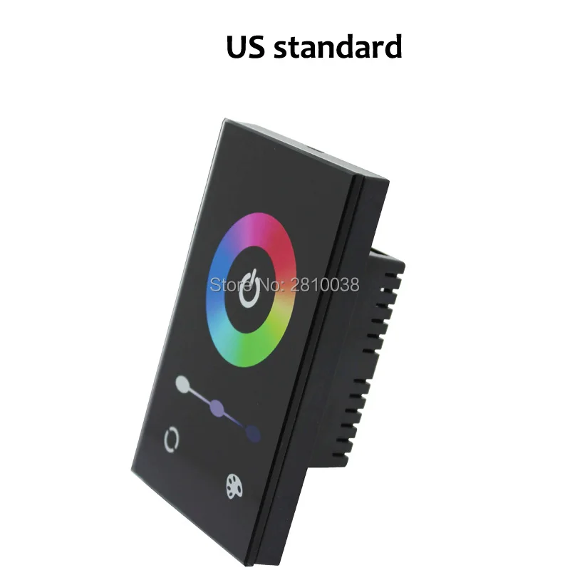 2 шт./партия 3 канала RGB led контроллер ЕС/США led rgb контроллер Полноцветный DC 12-24 В Сенсорная панель rgb контроллер лампы
