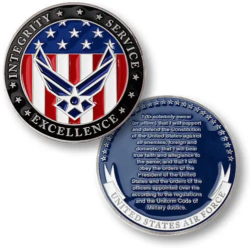 

United States Air Force / Oath of Enlistment - USAF Challenge Coin