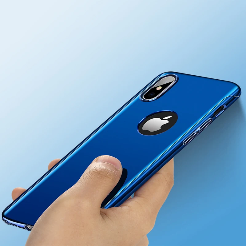 Телефон чехлы для iPhone х чехол 360 противоударный Chic Симпатичные Apple покрытие сумки