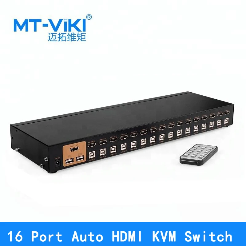 Usb hdmi kvm переключатель 16 в 1 автоматический клавиатура мышь Полный 1080P ИК пульт