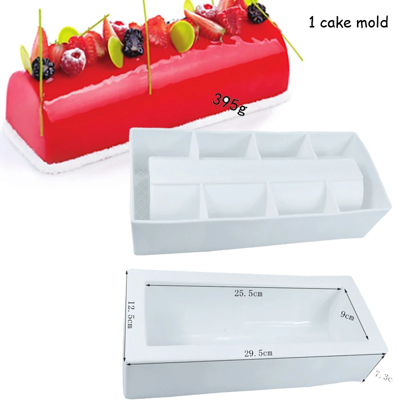 1 cake mold 8 шт. формы для торта текстура коврик для выпечки Дерево Сердце Цветы Форма текстура силикон коврик для выпечки муссов жаропрочная посуда для десерта торты - Цвет: 1 cake mold