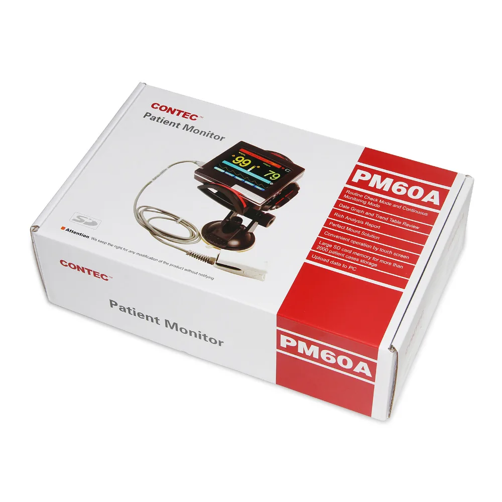 PM60A Пульсоксиметр для младенцев/детей/новорожденных монитор SPO2 сенсорный экран +