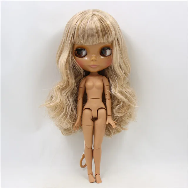 joint body doll Фабрика blyth кукла 230BL10599400 темная кожа смешанные волосы тела 1/6 30 см - Цвет: joint body doll