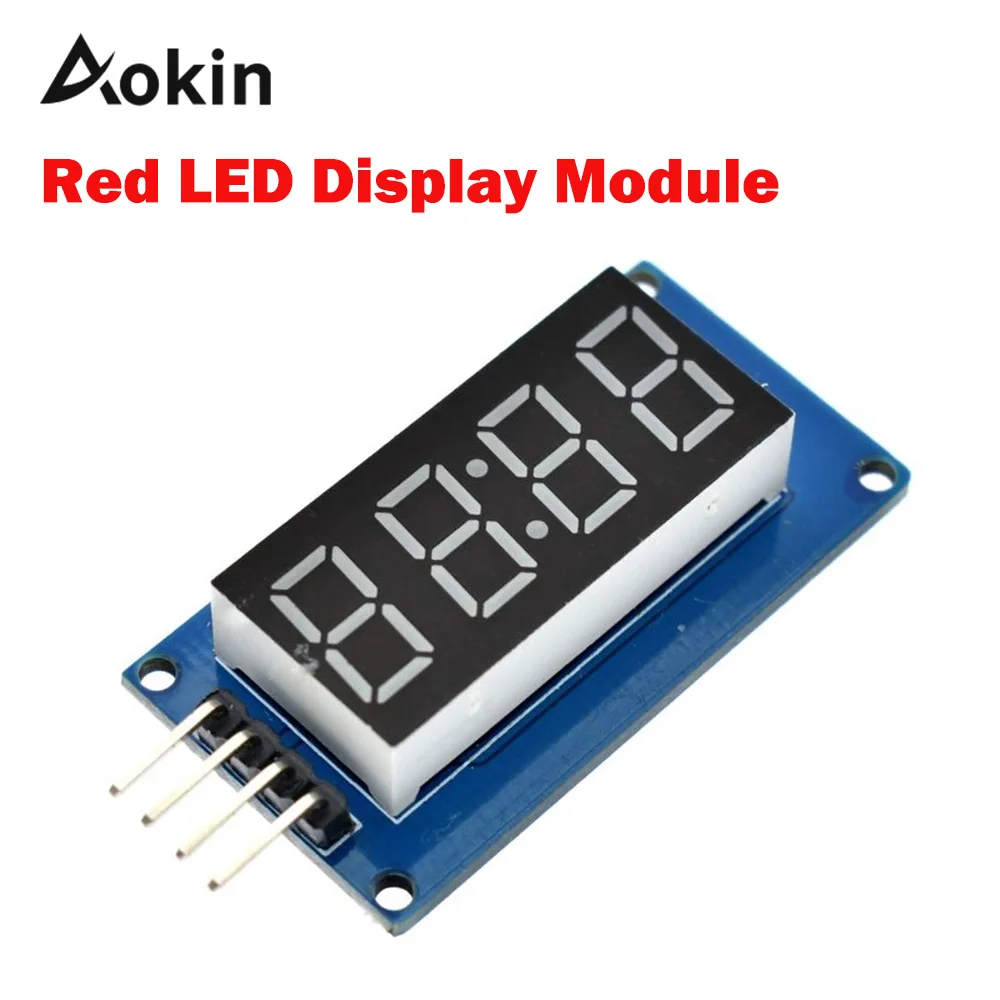 4 битный цифровой светодиодный модуль TM1637 diy для arduino 7 сегментов 0 36 дюйма часы
