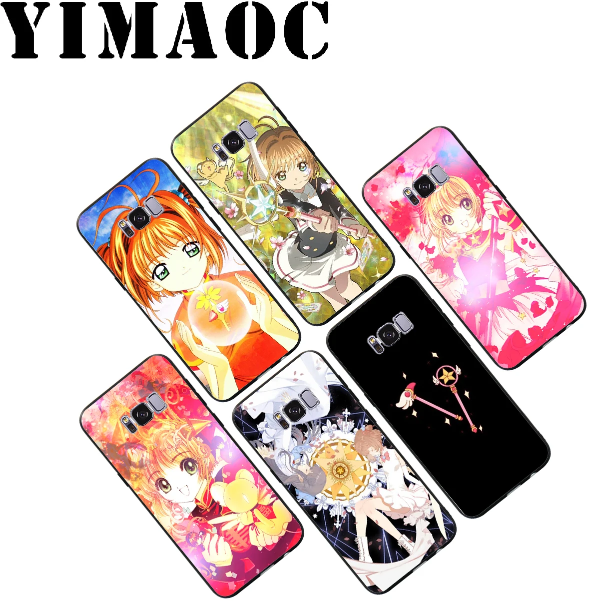 YIMAOC Cardcaptor Sakura Soft Case for Samsung Galaxy S10 S10e S9 S8 A6 Plus S7 S6 Edge A7 A5 A3 J6 Note 9 8 |