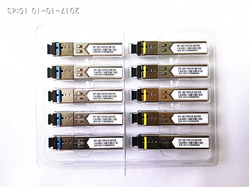 

3 км WDM BiDi SFP 1G DDM LC/SC GLC-BX-D GLC-BX-U 1310/1550-10 шт 5 пар (5 + 5)