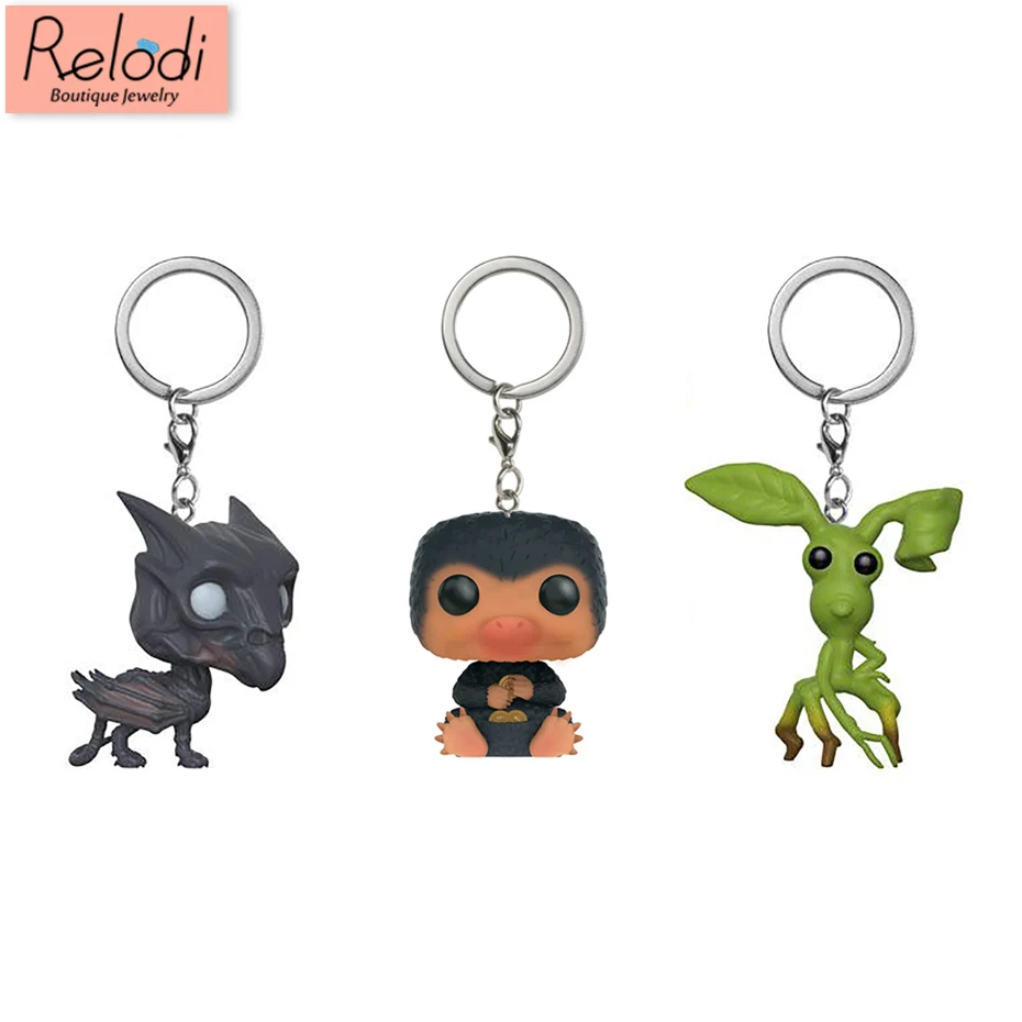 Фантастические звери брелок Niffler Bowtruckle Thestral симпатичный ПВХ подвесные игрушки