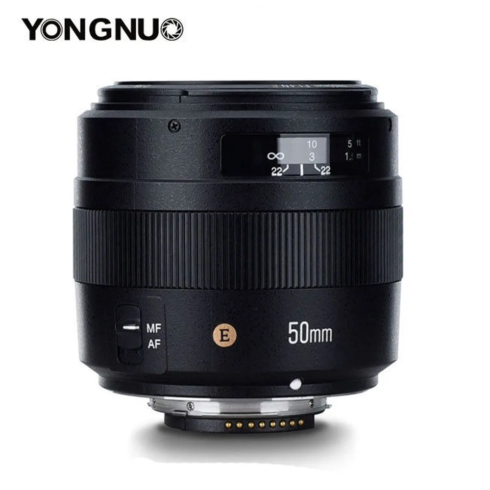Стандартный основной объектив YONGNUO YN 50 мм F1.4N E F1.4 AF/MF для Nikon D7500 D7200 D7100 D7000 D5600 D5500 D5300