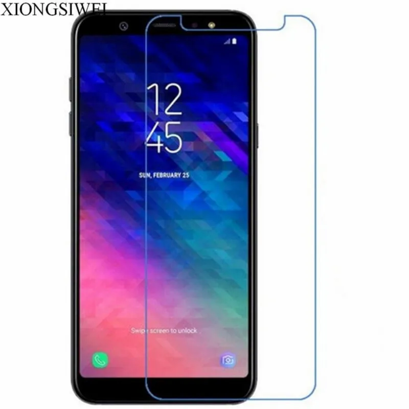 2 шт. закаленное стекло для Samsung A6 Plus 2018 Galaxy + 2018|Защитные стёкла и плёнки телефонов|