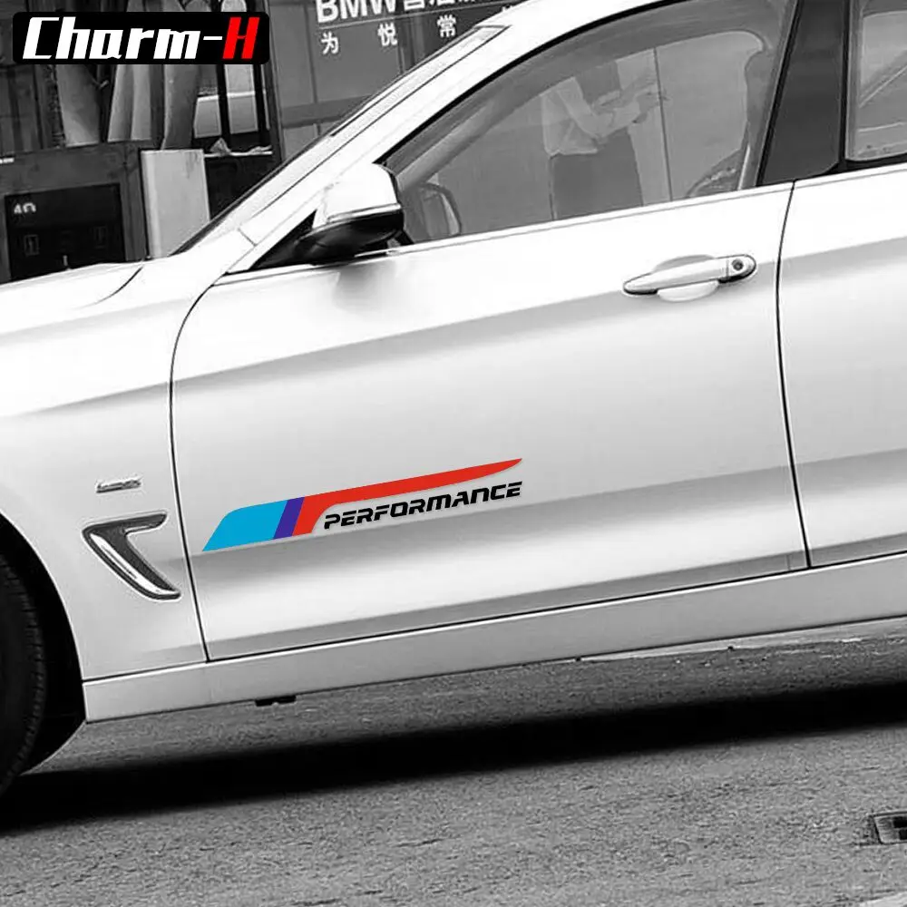 

2 шт., виниловые наклейки на двери автомобиля Bmw e46 e90 e39 f30 f10 f15 e70 e60 e36 x5 e53 e34 e30 f20