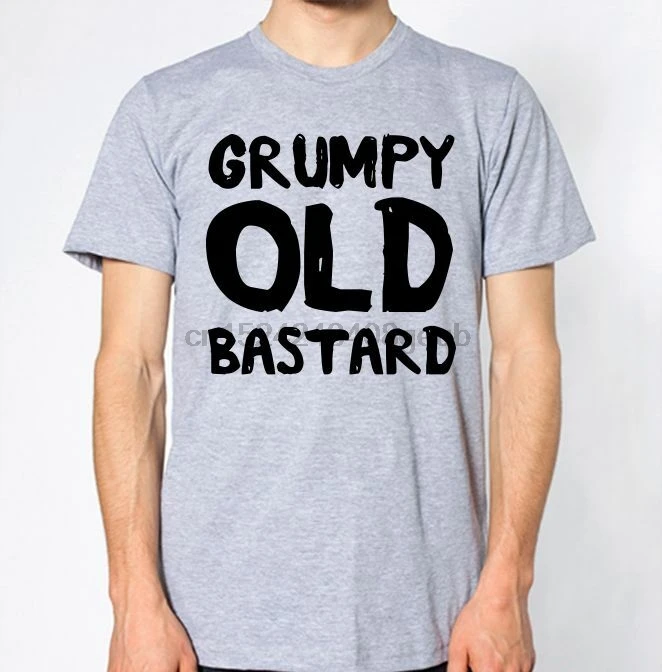 Grumpy Old Bstard футболка подарок папа Дедушка Топ Смешные смешные|Мужские футболки| |
