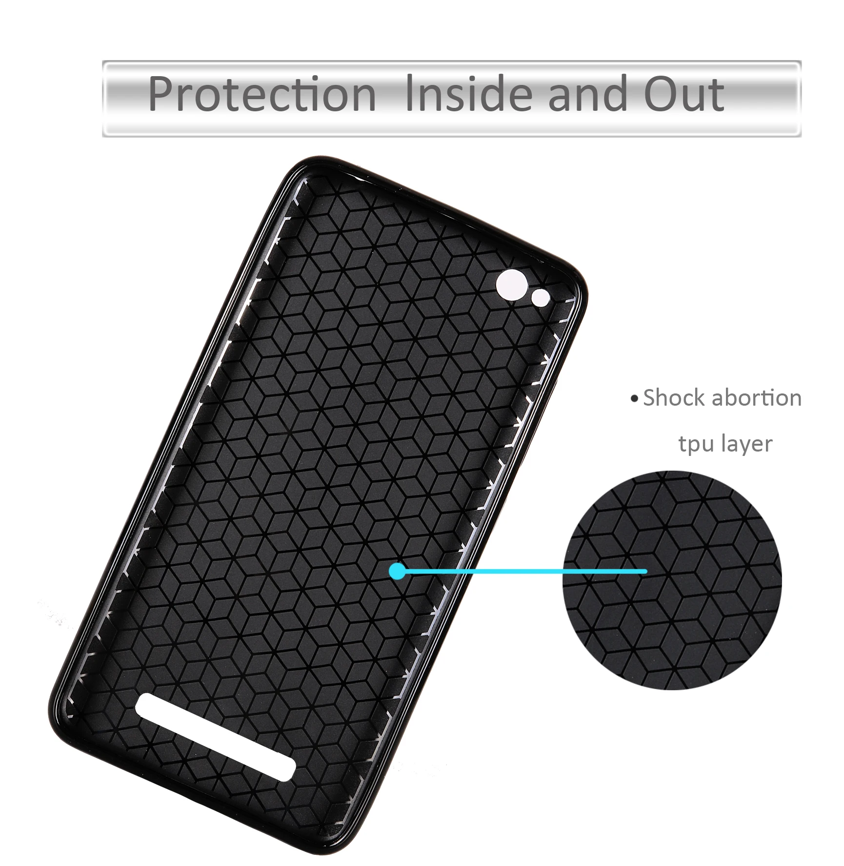 HATOLY For Fundas Xiaomi Redmi 4A Case Ultra-thin Soft TPU Carbon Fiber Back Cover for |