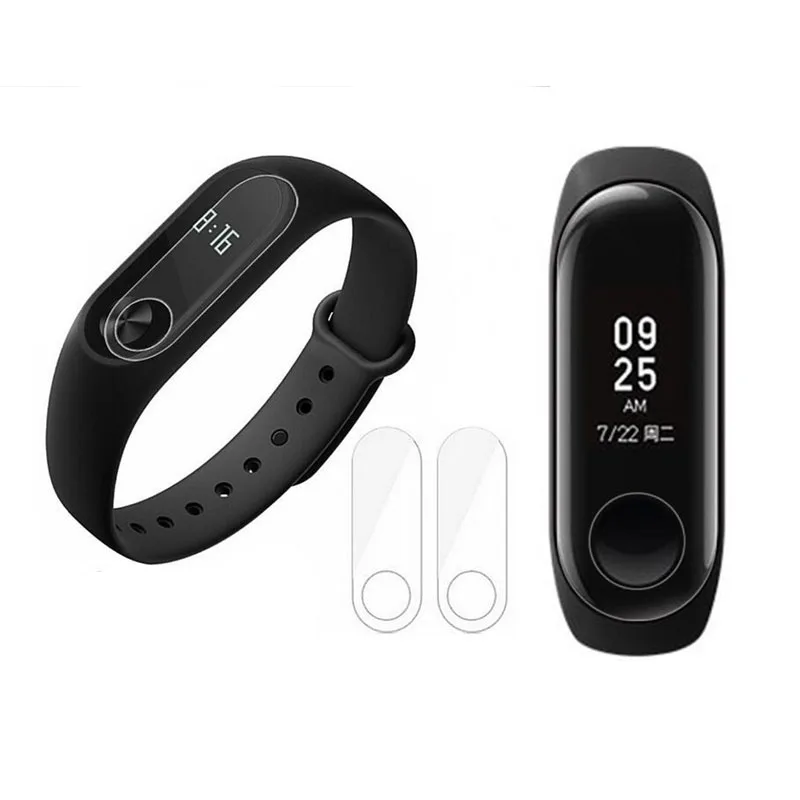 2 шт HD прозрачная защитная пленка с полным покрытием для Xiaomi mi Band 2/3 band Band3 Band2 смарт