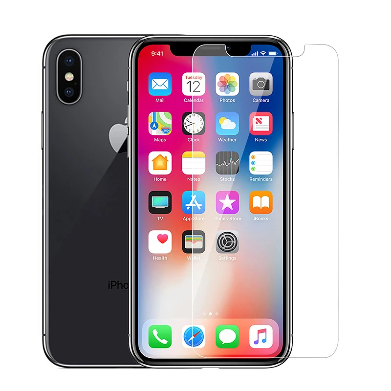 2 шт. защиты Стекло крышка Плёнки закаленное для IPhone X 10 6 6S 7 Plus Экран протектор Iphone