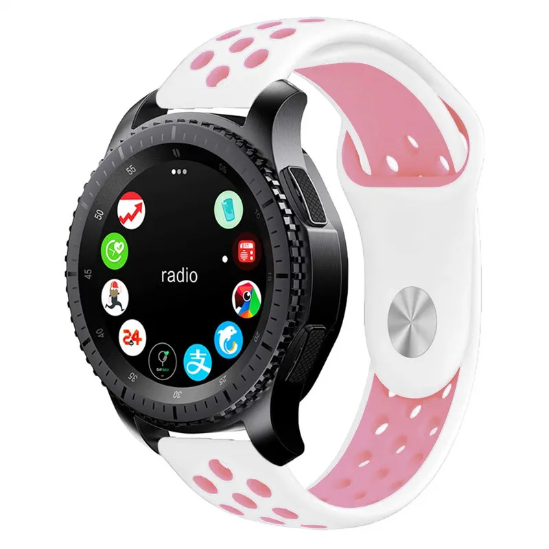 Для samsung Galaxy Watch 46 мм полосы 22 мм силиконовый сменный wirst ремешок для gear S3 Frontier классический ремешок 20 мм S2 браслет