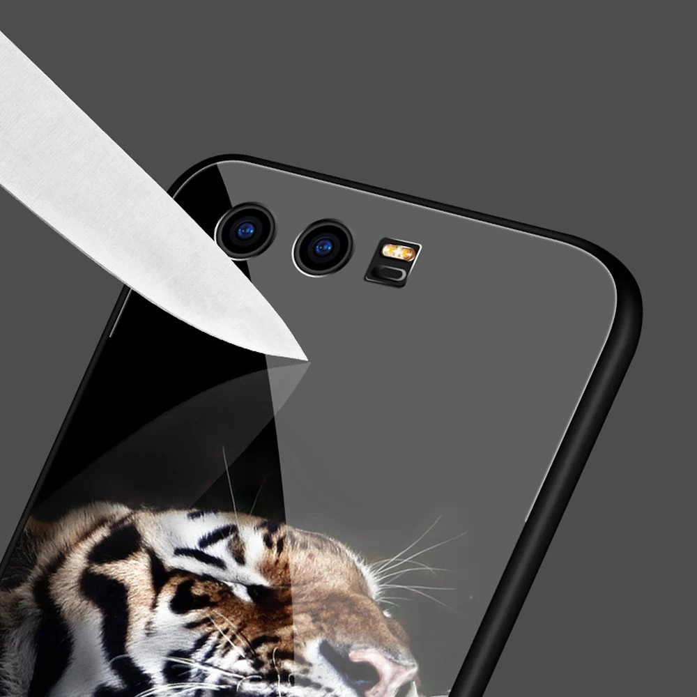 Asuwish Чехлы под заказ милый чехол из закаленного стекла для huawei P10 Plus P 10 10plus P10plus