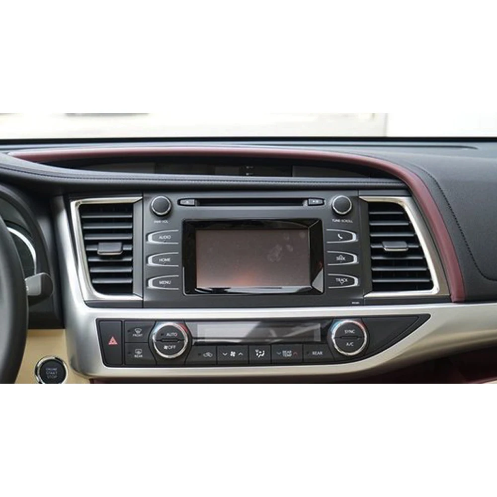 Sinosmart Автомобильный GPS навигатор радио для Toyota Highlander 2009 2019 2.5D IPS/QLED экран 8 ядер DSP
