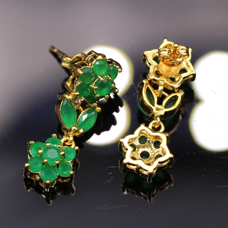 GZJY Роскошные ювелирные изделия для свадебной вечеринки золотой цвет натуральный