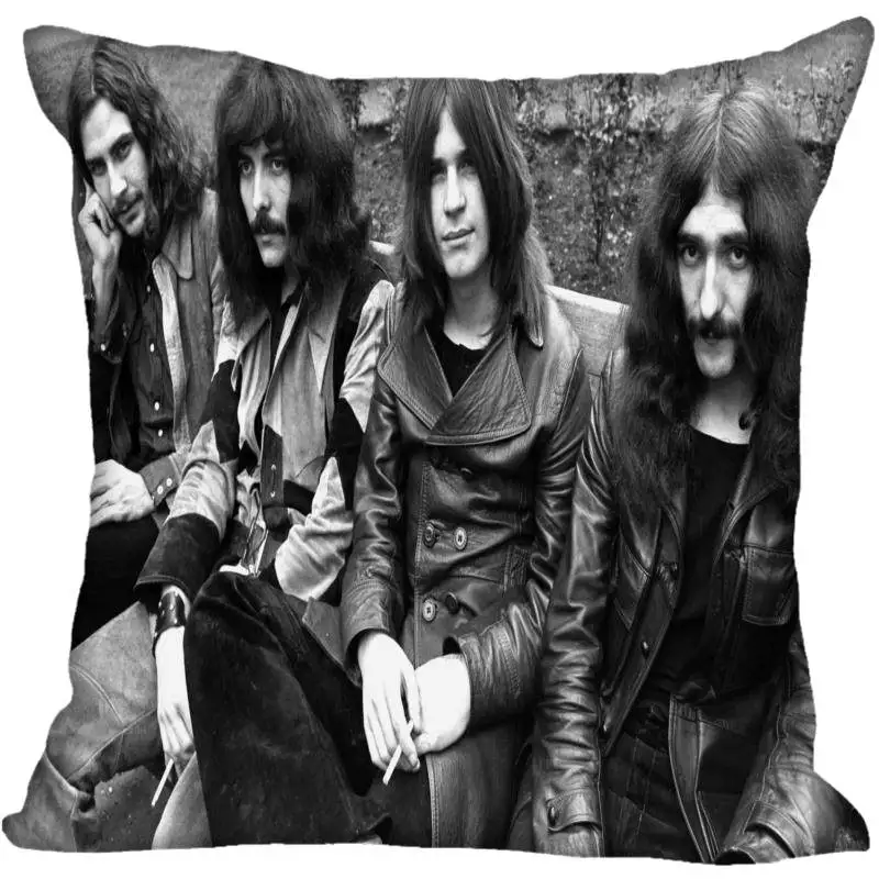 На заказ, черный SABBATH, квадратный чехол для подушки, на заказ, на молнии, для спальни, для дома, чехол для подушки, 1 шт., на заказ, 40x40 см - Цвет: 4