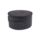 Открытый титановый горшок TOAKS 900 мл, горшки для приготовления пищи на природе, для пикника, сверхлегкий титановый горшок с крышкой и ручками, для приготовления пищи, для кемпинга, для пикника, с чехлом и ручкой