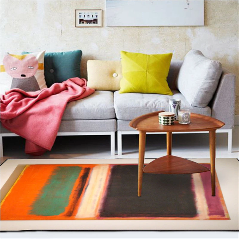 Минималистичные геометрические абстрактные ковры для спальни модные коврики