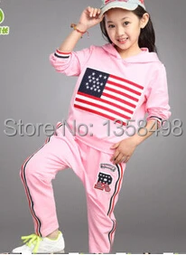New free shipping hot selling Zhongshan University Tong suit girls track | Мать и ребенок