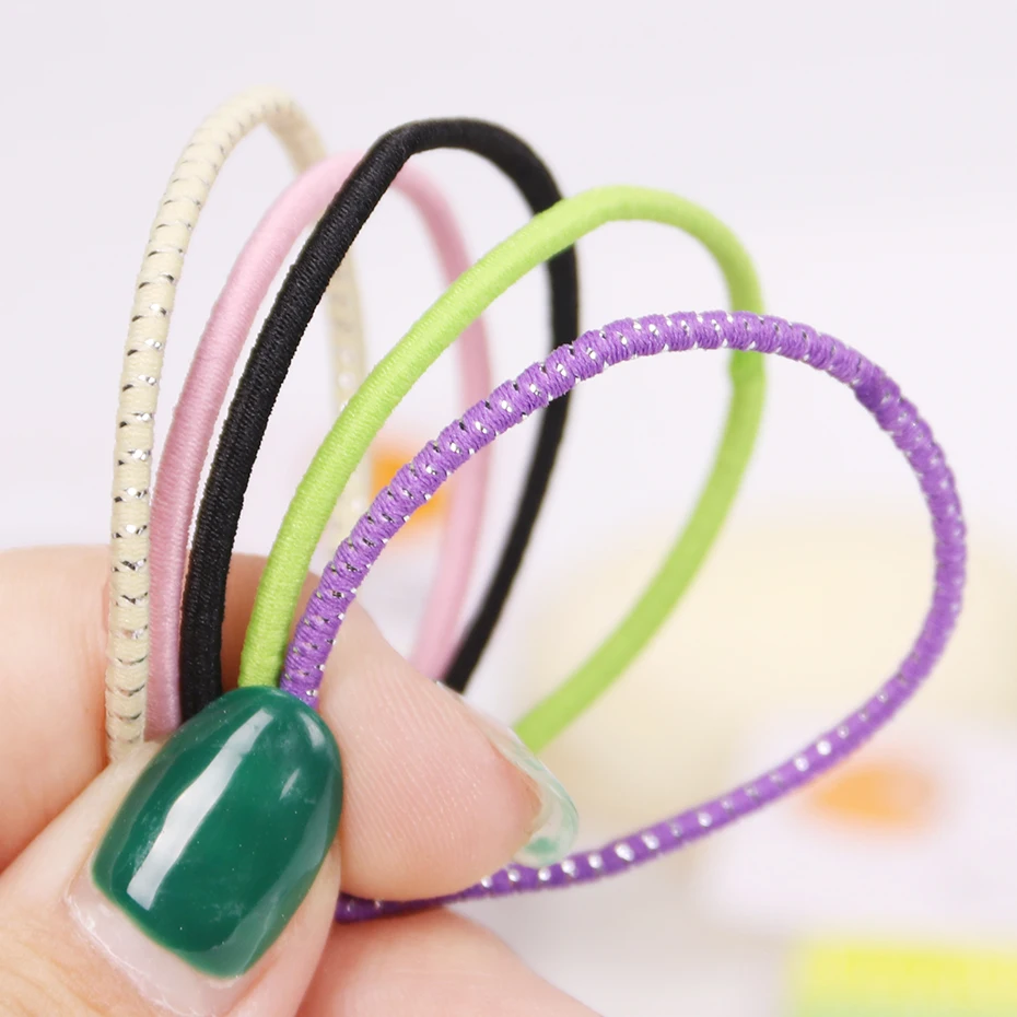 

20 шт./1 комплект, разноцветные эластичные резинки для волос