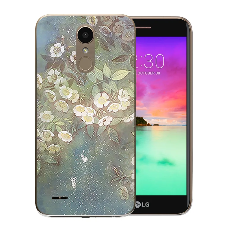 Luxury Matte For LG K10 2017 Phone Case for M250 M250N X400 Back Cover Soft Silicone TPU Animal Pattern Protector Coque |