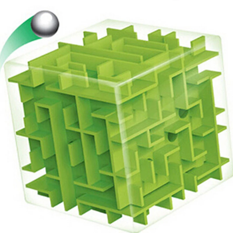 Мини 3D лабиринт Магический кубик головоломка Лабиринт катящийся шар cubos magicos