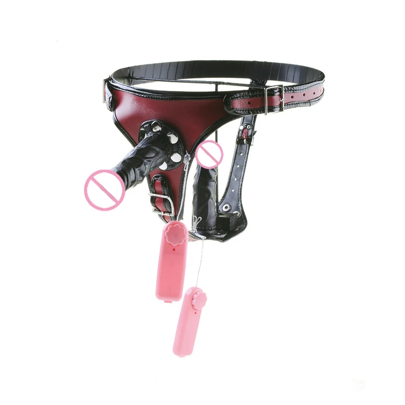 Лесбийский страпон фаллоимитатор двойной стимуляционный ремешок на со штанами