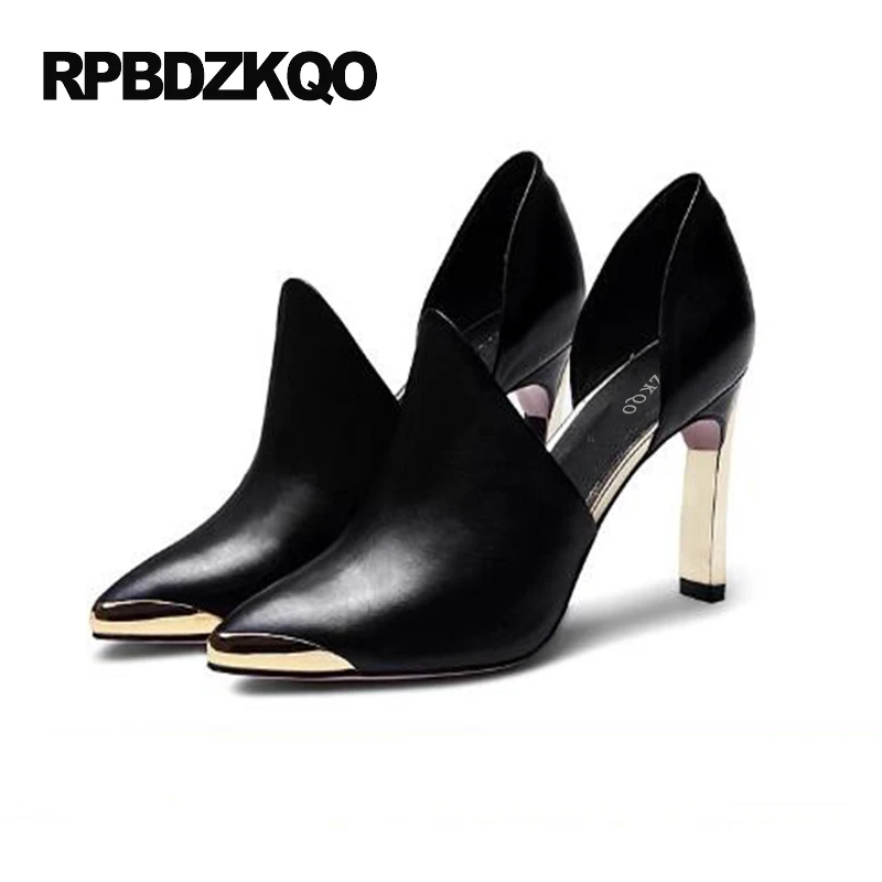 шик Указательный палец стилет черный Размер 4 34 высокие каблуки женщина вечер 33