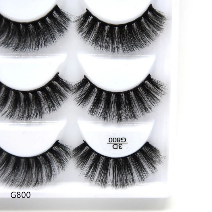

250 pairs/50box 100% Real Mink Fake Eyelashes 3D Natural False Eyelashes 3d Mink Lashes Soft Eyelash Extension Makeup Kit Cilios