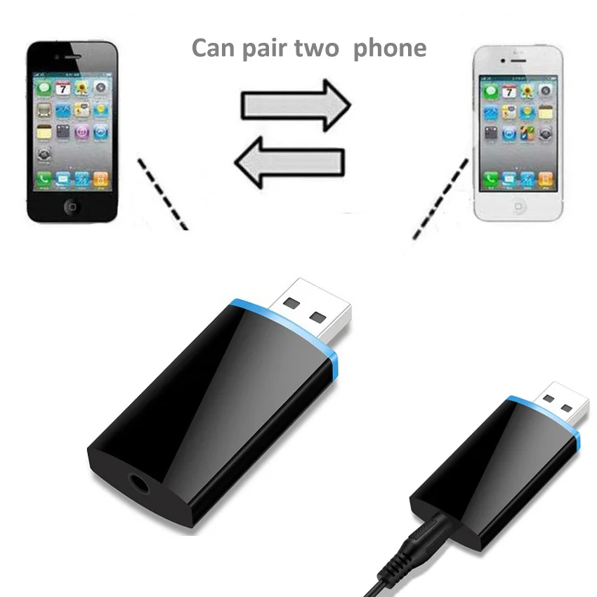 JINSERTA Mini USB беспроводной 4,1 Bluetooth приемник 3,5 мм аудио музыкальный адаптер A2DP для наушников домашние стерео колонки звуковая система