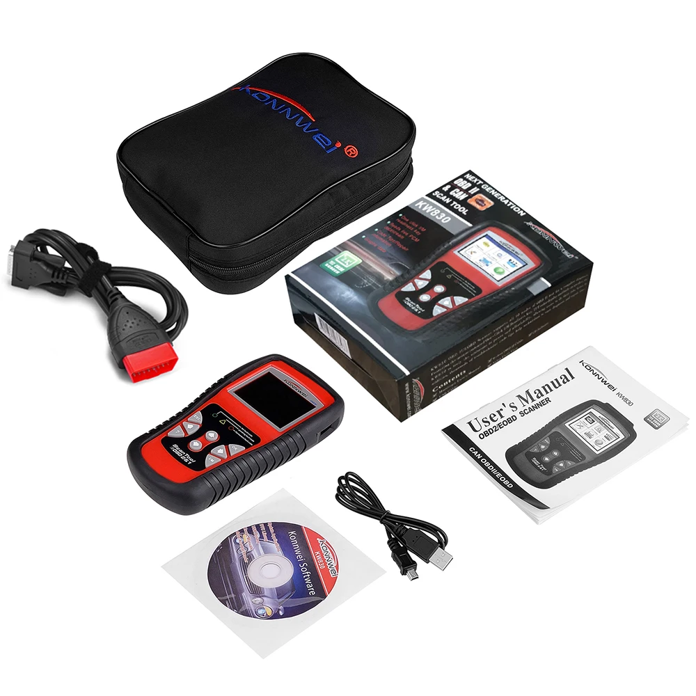 OBDII EOBD CAN Scan Tool KW830 Auto Code Reader odb2 diagnostic Work For Renau lt car better than MaxiScan MS509 | Автомобили и