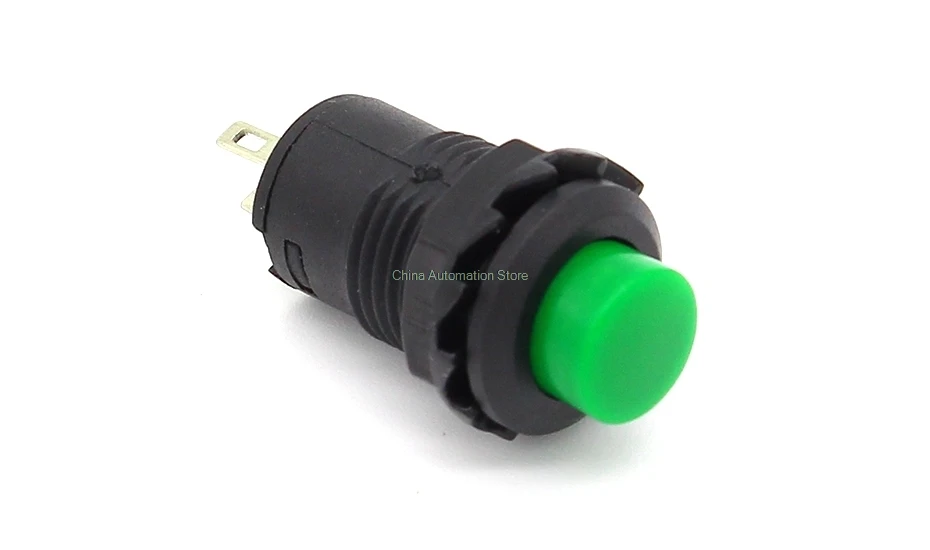 10 штук самозапирающихся кнопок DS228 12 мм Замок с удержанием OFF-ON кнопка переключения с поддержкой нажатой кнопки