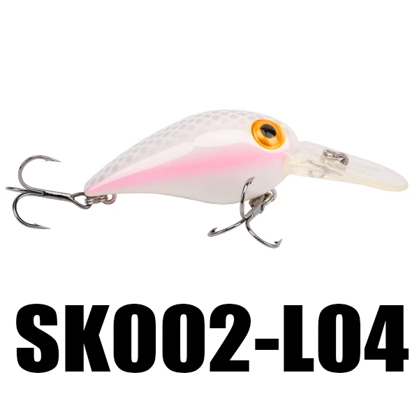SeaKnight SK002, 5 шт., приманка для рыбалки, 11 г, 50 мм, 0-1,8 м, жесткая приманка, полные приманки для ловли карпа, набор, длинный язык, рукоятка, воблеры, приманки - Цвет: 5 Pieces Color L04