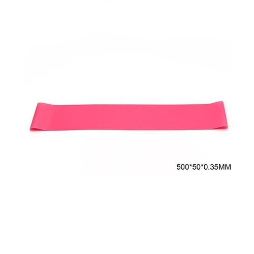 Pink 500x50x0.35MM Эластичная резинка для упражнений фитнес-оборудование Спортивная резинка резиновое кольцо латексная Йога Спортзал силовая тренировка - Цвет: Pink 500x50x0.35MM