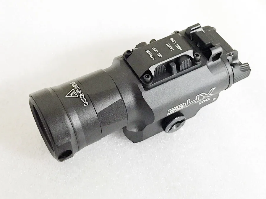 XH35 light Tactical Flashlight Airsoft Dual Output Ultra-High White LED Brightness Strobe Adjustment