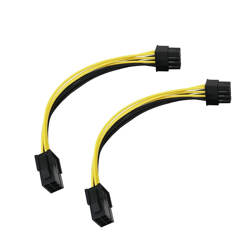 10 шт. 6 Pin Feamle к 8 Male PCI Express кабель преобразователя питания ЦП видеокарта PCIE