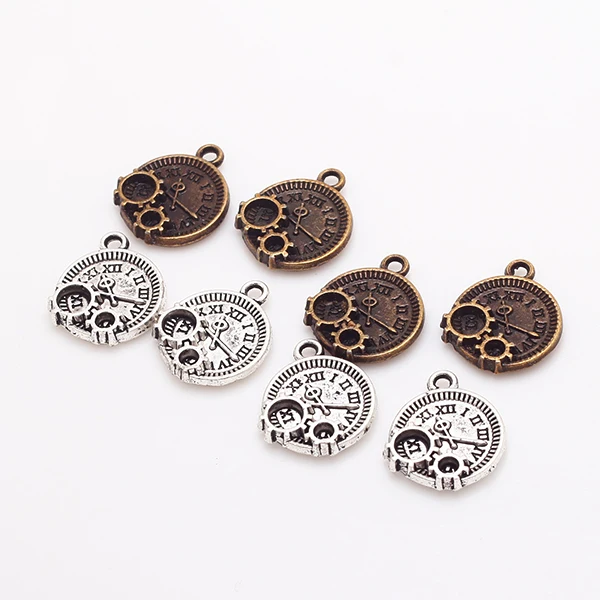 Винтажные изысканные модные маленькие часы в стиле стимпанк амулеты античные