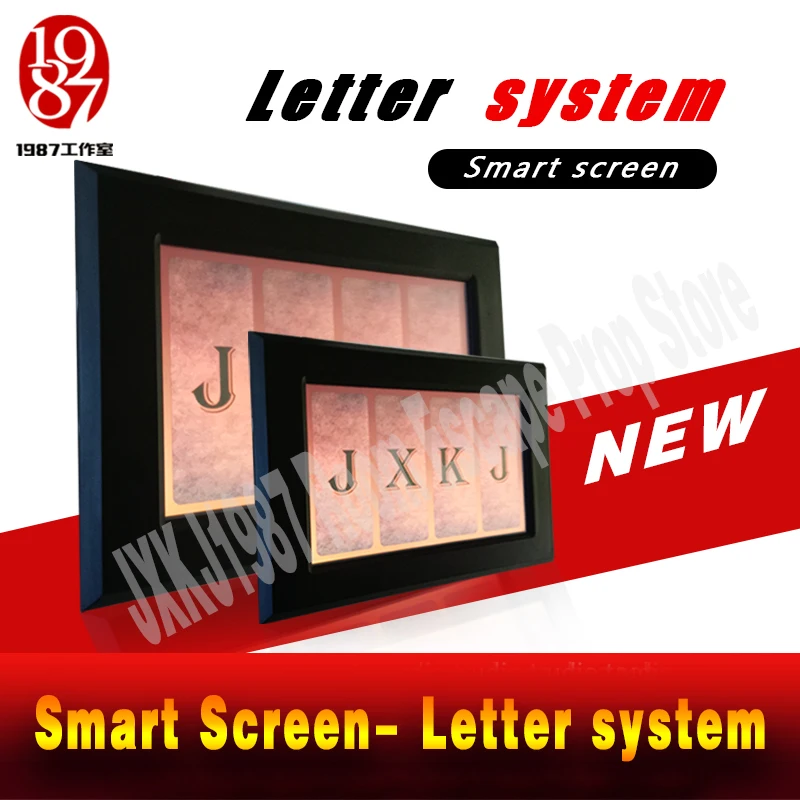 Takagism real life escape room prop Алфавит буквенная система умный экран поиск кода