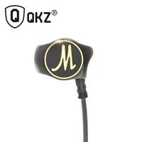 in ear earphone qkz dm7 heavy bass hifi earphones original dj wired fone de ouvido earbuds noise isolating fone de ouvido