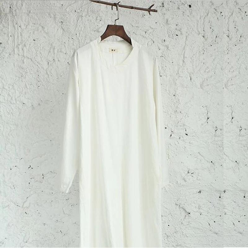 Женское льняное платье макси с V образным вырезом и длинным рукавом|dress clip|dress