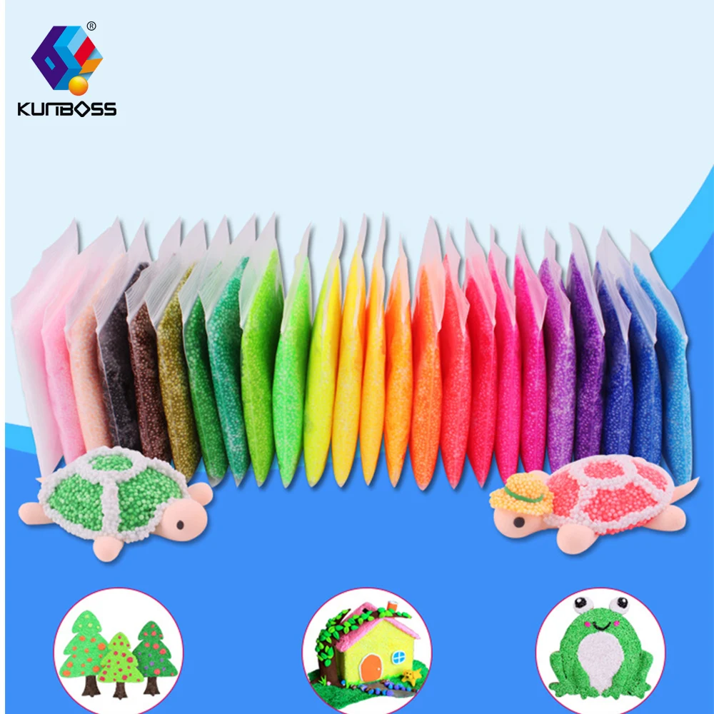 2018 Promotion 24 color snow mud soft granule slime anti-stress relief children snowflake clay toy for kids | Игрушки и хобби