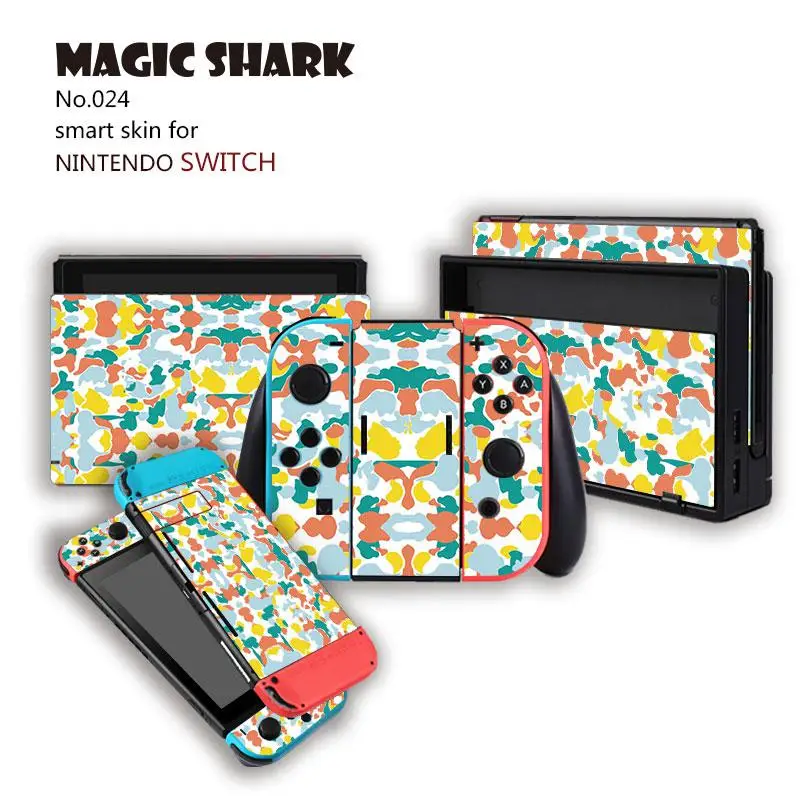 Magic Shark военный камуфляж ПВХ водонепроницаемый чехол наклейка для кожи Nintendo Switch NS