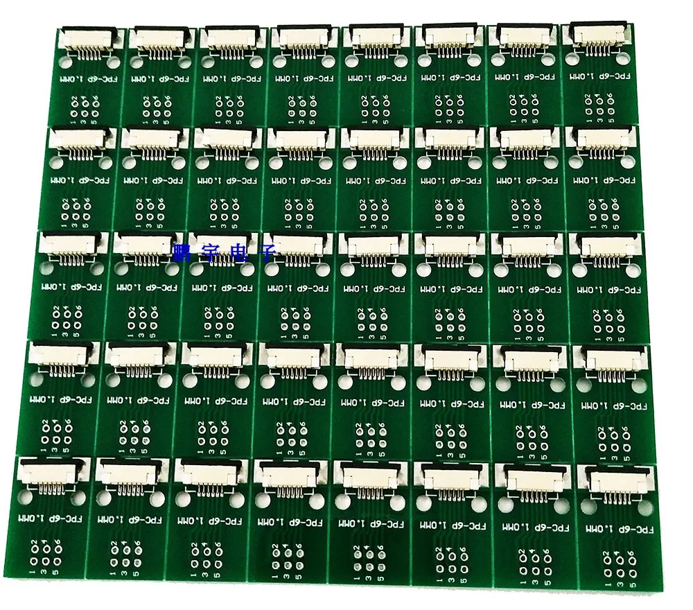 Бесплатная доставка 10 шт. FFC FPC 6PIN плата передачи с разъемом Для DIP 2 54 адаптера 1 мм 0