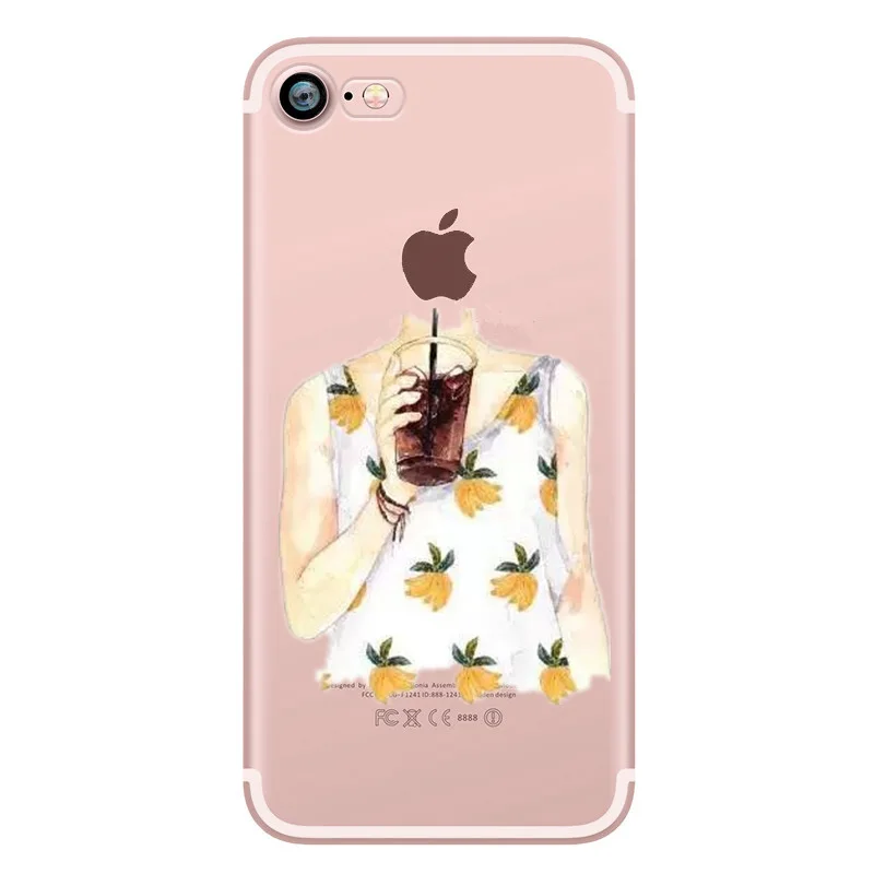 2018 милый мультфильм мягкий ясности TPU чехол для iPhone 8 Мода силиконовая 7 6 s X плюс 5 5S