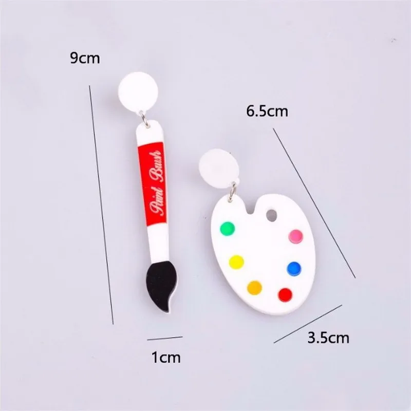 Интересные краски ручка Палитра краска пластина ДОРП висячие серьги художника