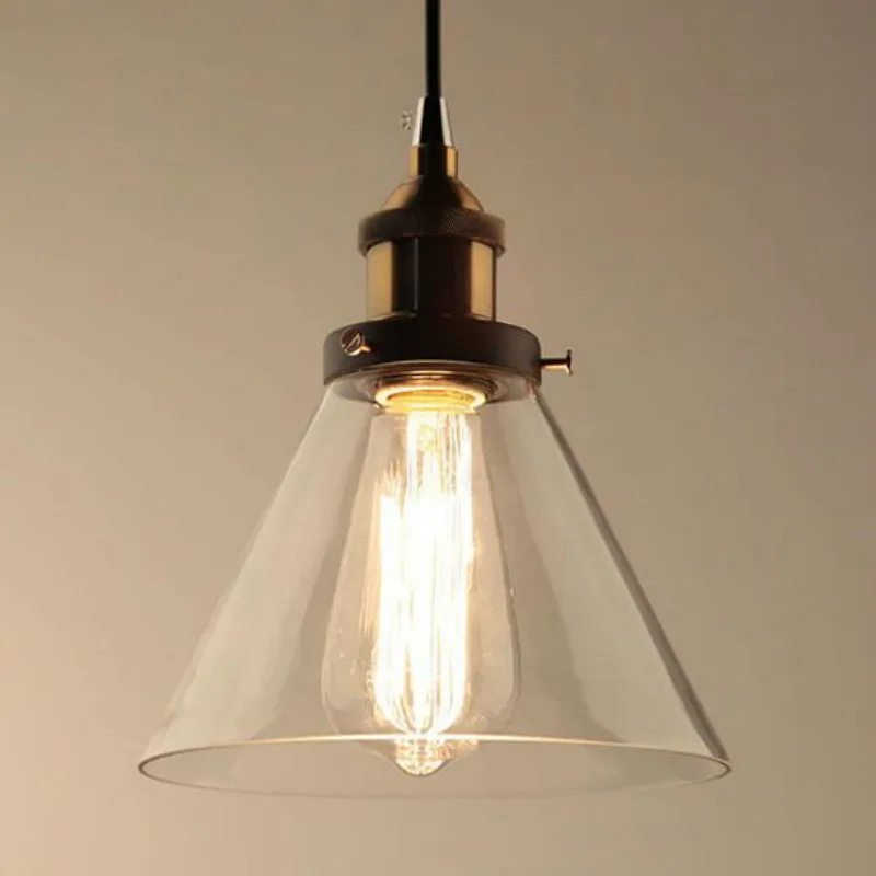 

Northern European and American style country glass Pendant Lights retro industrial style bedroom bar table lamp WF415947